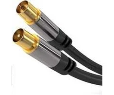PREMIUMCORD propojovací kabelis, anténní, M/F 75Ohm (135dB) 4x stíněný 1,5m