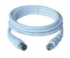 Kabelis PremiumCord Atenna 10m, baltas (kTmf10)