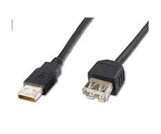 USB kabelis PremiumCord USB-A - USB-A 5 m Juodas (kupaa5Bk)
