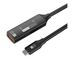 PremiumCord USB 3.2 Gen 2 repeater a prodlužovací kabelis C-Male-A-Female, 10Gbps Aliuminio 7m