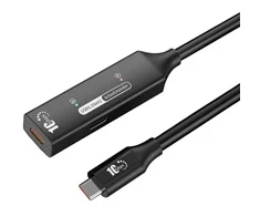 PremiumCord USB-C 3.2 Gen 2 repeater a prodlužovací kabelis Male-Female, 10Gbps Aliuminio 10m