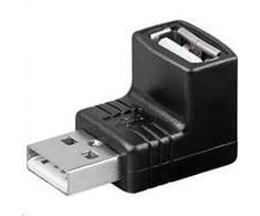 PremiumCord USB sumažinimas A-A, vyriškas/moteriškas 90°