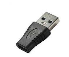 PremiumCord USB adapteris USB 3.0 A - USB-C (M/F), juodas