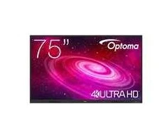 Monitorius Touch Optoma 75 kalibro 1751RK 4K UHD, 8 GB RAM / 64 GB ROM, 40 pirštų lietimui jautrus ekranas, „Android 14“