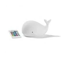 Rabbit &amp; Friends Whale Touch lempa su nuotolinio valdymo pultu