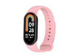 RhinoTech dirželis Xiaomi Mi Band 8 šviesiai rožinis