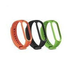 RhinoTech straps for Xiaomi Mi Band 6 (3-pack juodas, oranžinis, žalias)