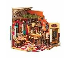 Robotime Mini namas 3D konstruktorius Rolife Cheers Bar &amp; Dining