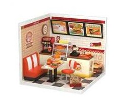 Robotime Mini namas 3D konstruktorius Yum Yum Burgers