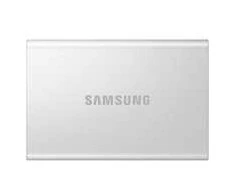 Kietasis nešiojamasis SSD diskas Samsung T7 Resurrected 2TB“, 1050 MB/s skaitymo ir 1000 MB/s įrašymo sparta.