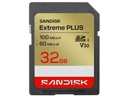 SanDisk SDXC karta 32GB Extreme PLUS (R100/W60 MB/s Class 10, UHS-I U3 V30)