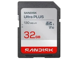 Sandisk Ultra PLUS SDHC karta 32GB UHS-I,V10, U1, C10, (130MB/s)