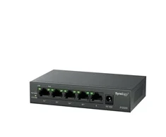 Serveris Switch Synology Synology PS500 | Switch PoE, 5 portów GE, 4xGE PoE+, 60W