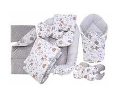 Kūdikio lizdelis su priedais Babymam, pilkas, 0-24 mėn