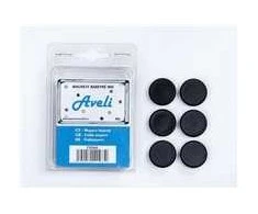 Aveli magnet set, 6pcs, juodas