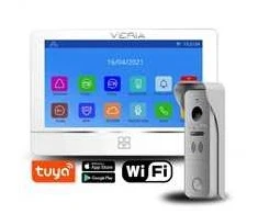 SAUGIŲ NAMŲ RINKINYS Vaizdo telefonas VERIA 8277B-W (Wi-Fi) baltas įėjimo stotelė VERIA 831 series 2-WIRE