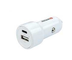SKROSS USB A+C nabíjecí autoadaptér Dual Car Charger, 65W PD