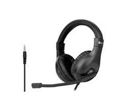 Ausinės C-TECH Sluchátka MHS-05, 3,5mm jack, k PC, juoda