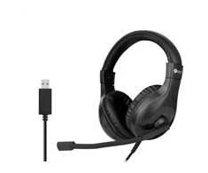 Ausinės C-Tech C-TECH Ausinės MHS-05U USB do PC juoda