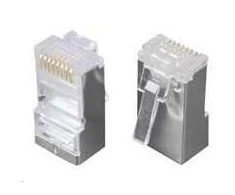 Solarix jungtis RJ45 CAT5E STP 8p8c ekranuotas nesulenktas per laidą / 100 vnt KRJS45/5SLD