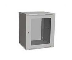 Solarix sulankstoma sieninė spinta SENSA LITE 12U 450mm, durelių stiklas, RAL 7035, SENSA-L-12U-545-11-G