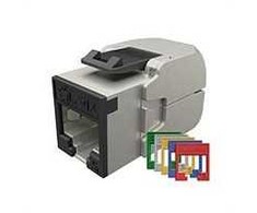 Solarix Samořezný Keystone CAT6A STP SXKJ-10G-STP-RAL-SA, RAL FIT modulis, GROUND LOCK, komponento lygis 4PPoE