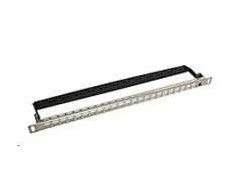 Solarix Patch panel 19 "0,5U 24x RJ-45 Cat.6 UTP su laikikliu (SX24HDM-0-STP-SL-UNI)