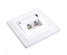 GNIAZDO KOŃCOWE RJ-45 SX9-2-6-UTP-WH SOLARIX