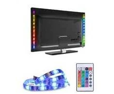 Solight LED RGB juostelė televizoriui, 2x 50cm, USB, jungiklis, pultelis