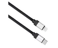 Solight magnetický USB-C/Lightning kabelis, USB-C konektor - Lightning konektor, 1m