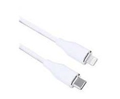 Solight USB-C/Lightning kabelis, USB-C konektor - Lightning konektor, silikon, 2m