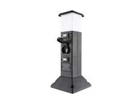 Solight PG05 IP44 sodo stulpelis su LED apšvietimu, juodas
