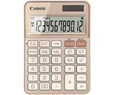 „Canon KS-125KB“ skaičiuotuvas Kompiuteriniai blankai Paprastas skaičiuotuvas Aukso rožinis