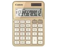„Canon KS-125KB“ skaičiuotuvas Kompiuterinės kanceliarinės prekės Paprastas skaičiuotuvas Aukso spalvos
