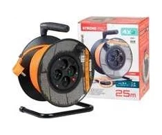 „Strend Pro DG-FB04“ būgnas 25 m, plastikinis, 4 vnt., 3 x 1,5 mm, oranžinis (213053)