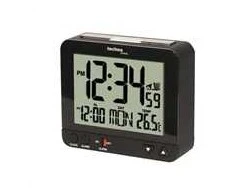TechnoLine WT 195 - skaitmeninis žadintuvas, juodas, su termometru