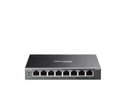 Šakotuvas TP-Link Omada ES208GP network switch Managed L2 Gigabit Ethernet (10/100/1000) Power over Ethernet (PoE) DIN rail Juodas
