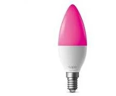 TP-Link Tapo L430C išmanioji WiFi reguliuojamo ryškumo LED lemputė (spalvota, 2500K-6500K, 470lm, 2.4GHz, E14)
