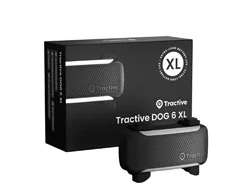 Tractive DOG 6 XL – Chytrý GPS lokátor pro psy se sledováním životních funkcí a zdravotními upozorněními, černý