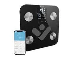 Svarstyklės TrueLife FitShape S6 BT – Bioelektrinės varžos „Bluetooth“ skalė – juoda