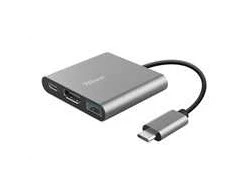 Trust Dalyx - 6-in-1 USB-C Multi-Port Adapteris, 1000 Mbit/s (sidabrinis)