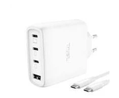 TRUST GaN įkroviklis MAXO 65W, 3xUSB-C, 1xUSB-A, baltas