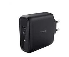 Įkroviklis Trust kroviklis MAXO 65W, 2x USB-C, juoda