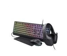 TRUST Sada sluchátka + pelė + klaviatūra + mousepad GXT 792 Quadrox 4v1 Gaming Bundle