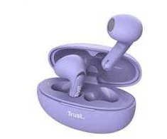 Trust Yavi Ausinės True Belaidės Stereo (TWS) į ausis įkišamos Calls/Music USB Type-C Bluetooth Violetinė