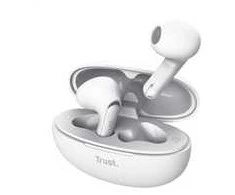 Trust Yavi - Belaidės ausinės Įstatomos į ausis (į ausis įkišamos tipo) ausinės Bluetooth TWS su etui ładującym &amp; ENC (Baltas)