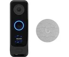 UBIQUITI G4 DOORBELL PRO POE RINKINYS Juodas PREMIUM UNIFI DURŲ SKARPAS SU INTEGRUOTU POE IR POE varpeliu, skirtu MONTAVIMUI „Plug and Play“