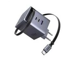 Ugreen 65828 Nexode 100W GaN įkroviklis su ištraukiamu USB-C kabeliu
