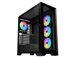 Vein X „VeinX“ korpusas GL29AL-BK, ATX, permatomas šoninis skydelis, 4 x 120 mm ARGB ventiliatoriai, ARGB šakotuvas, juodas