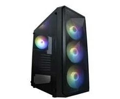 „VeinX“ korpusas ME19A vidutinio dydžio bokštas, be spyruoklių, 1x USB3.0, 1x USB2.0, 4x 120 mm ARGB ventiliatoriai, 1x ARGB valdiklis, juodas